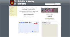 Desktop Screenshot of cabrillosword.com